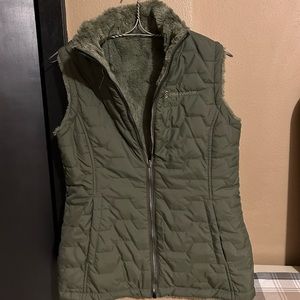 Free country reversible vest.  Olive green.  Like new.  Worn once.  Size small.